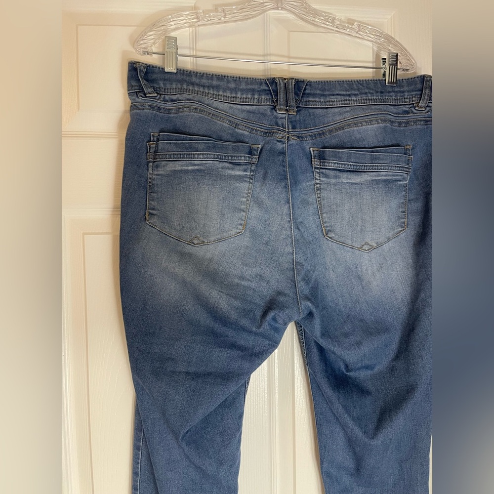 DEMOCRACY "Ab" technology Classic Skinny Blue Denim Jeans Size 14 - Picture 6 of 7
